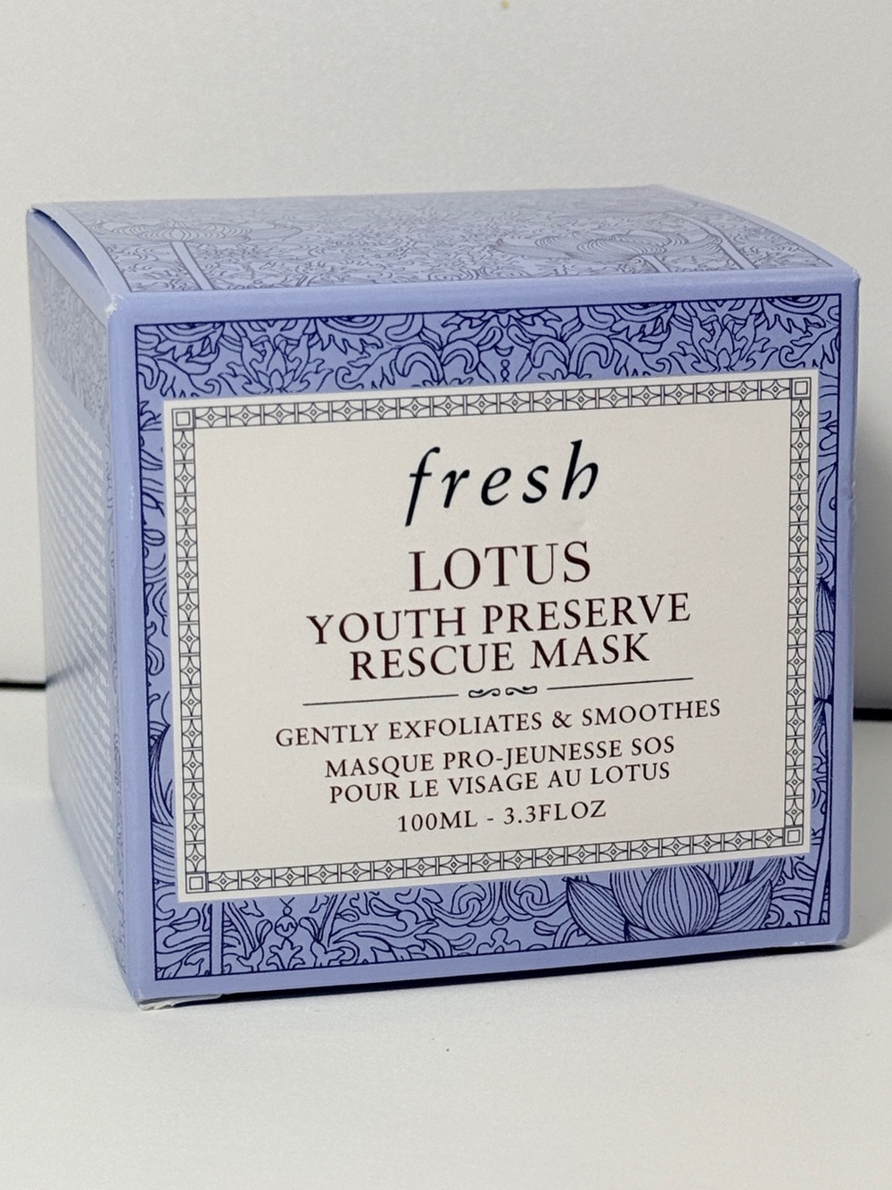 Fresh Lotus Youth Preserve Rescue Mask - 3.3 fl oz - FULL SIZE - NIB